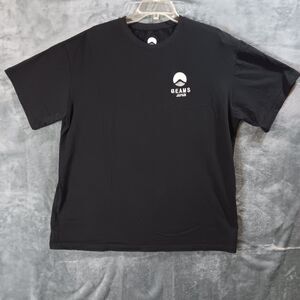 Beams Japan Mens 2XL T Shirt Black White Logo Minimalist Casual Streetwear